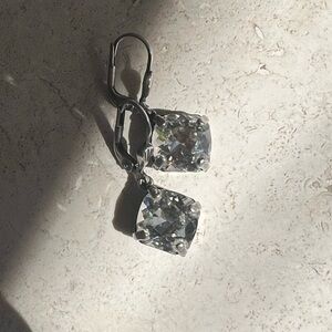 Lucky Brand Silver Crystal Earrings